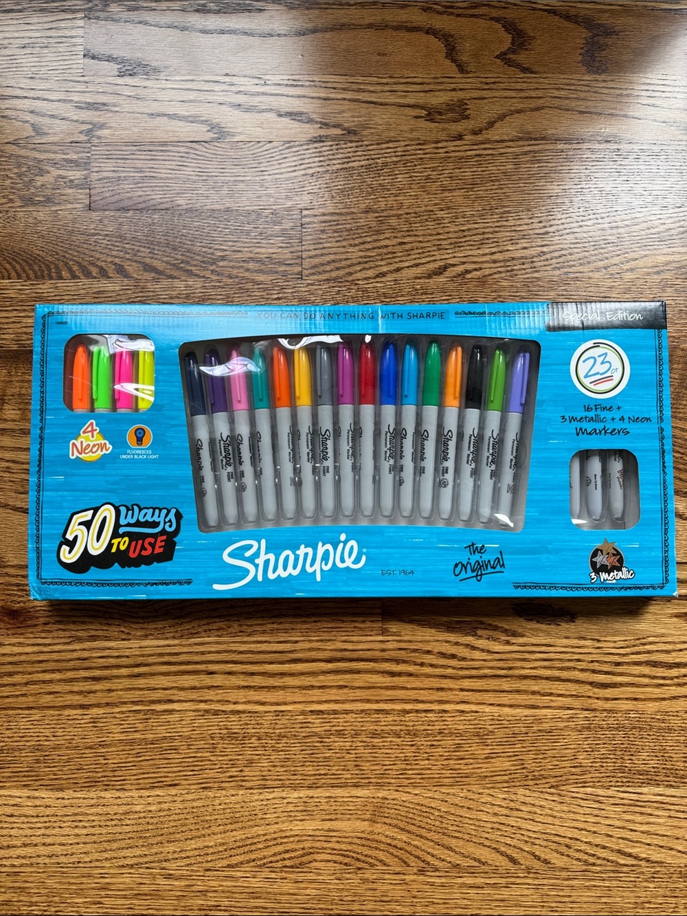 23-Count Fine Point & Neon Permanent Markers - Assorted Colors